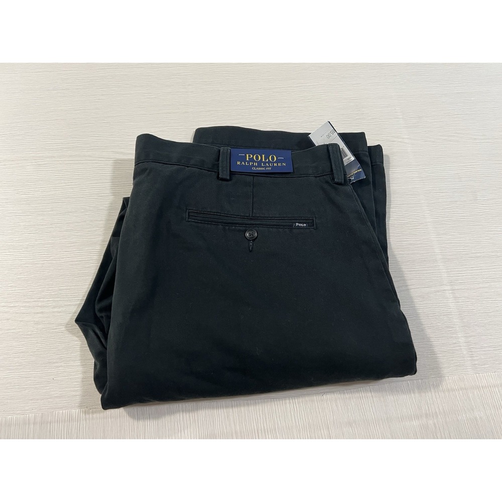 Polo Ralph Lauren Classic Fit Pants Mens Unpleated 40/32 Twill‎ Chino